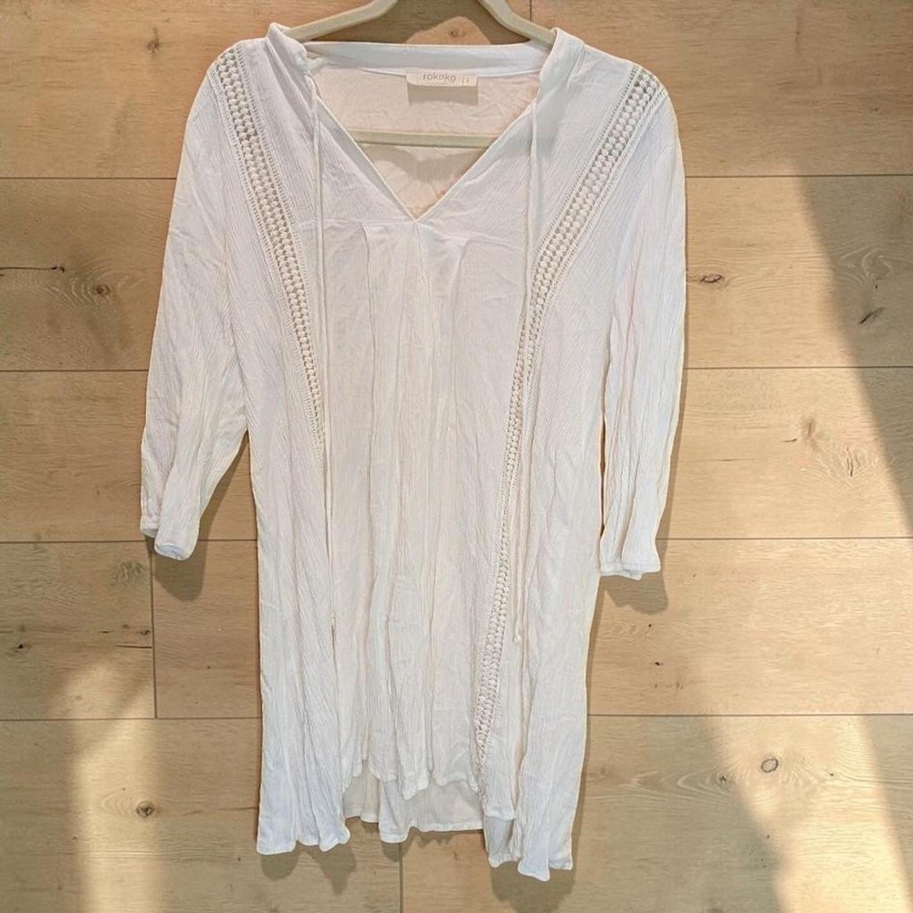 Boho white dress